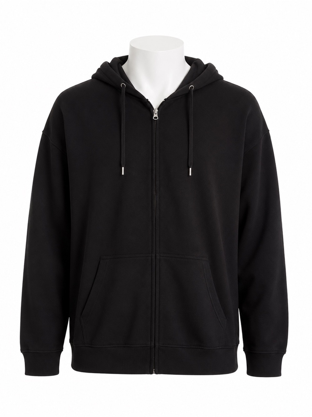 Size 2XLT Denver Hayes Men’s Full Zip Hoodie Black Modern Fit Tall
